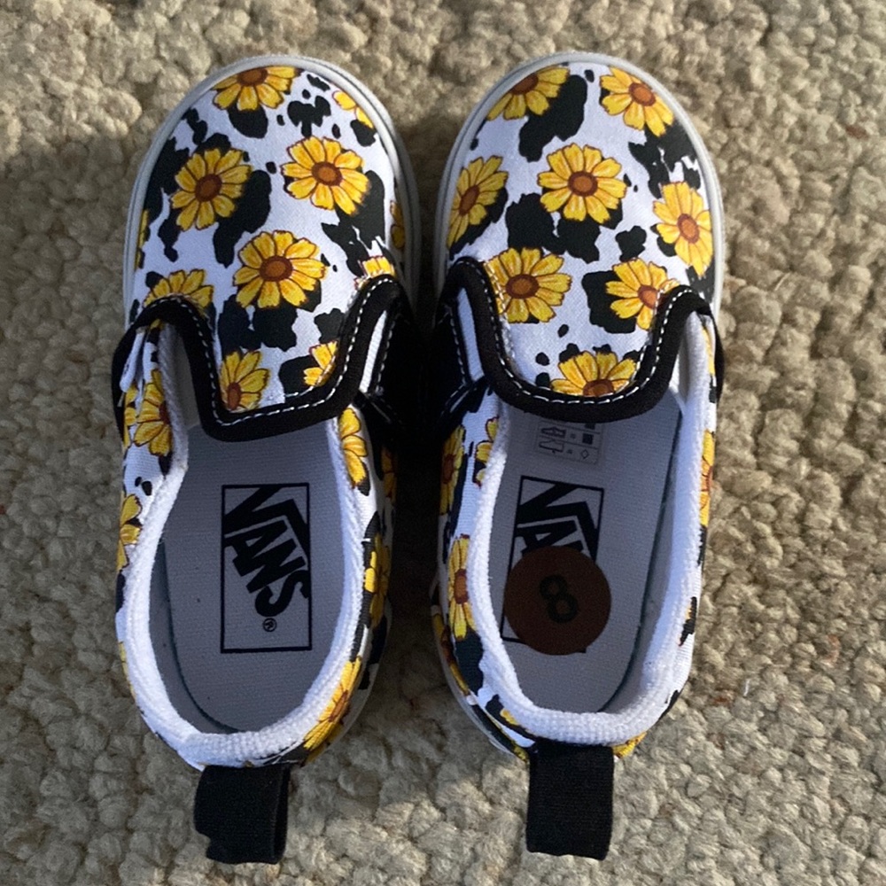 Little girls Vans slip in